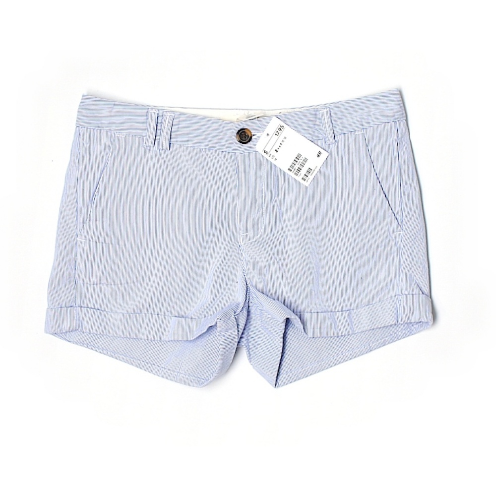 Blue and white L.O.G.G. shorts from H&M